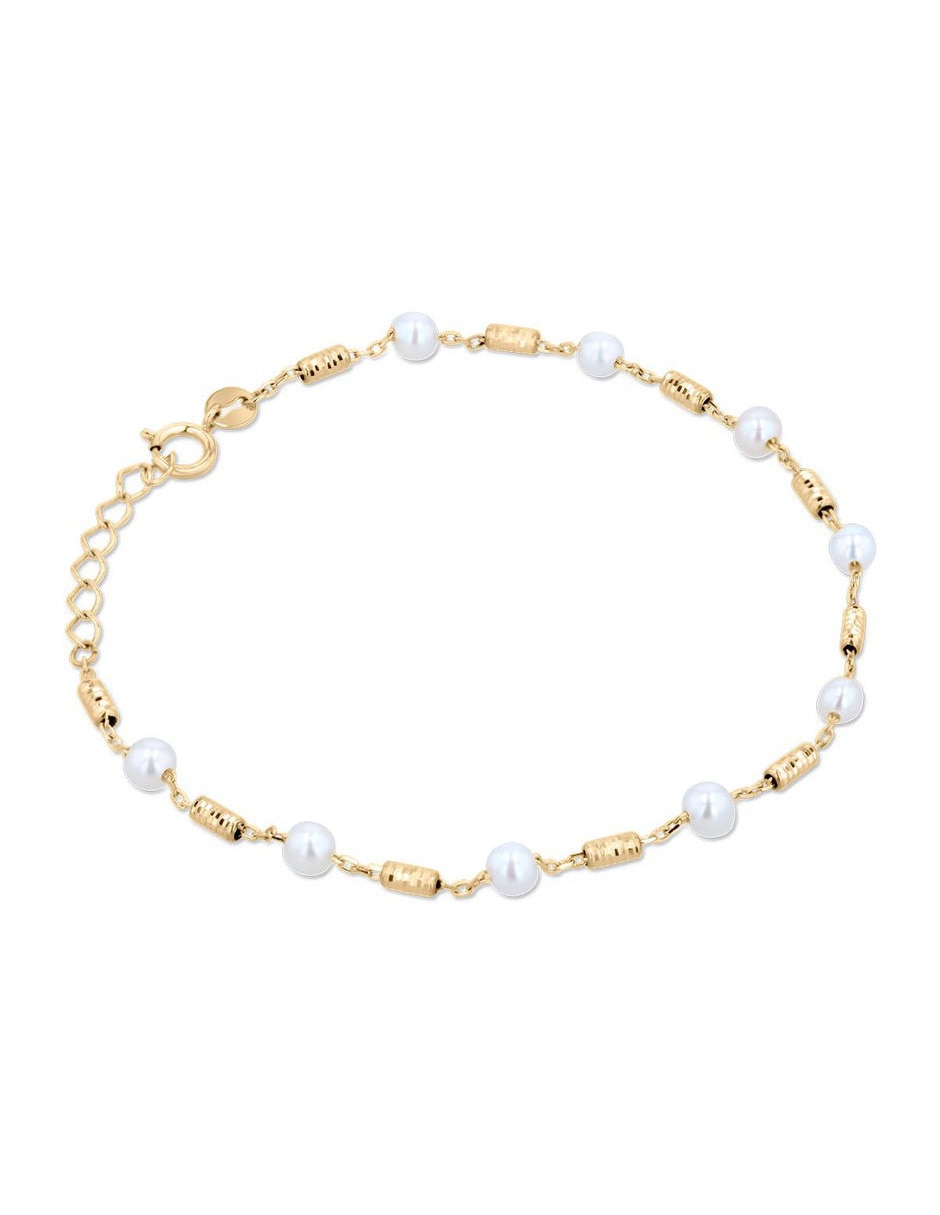 Pulsera de oro amarillo 14 K acabado brillante 3