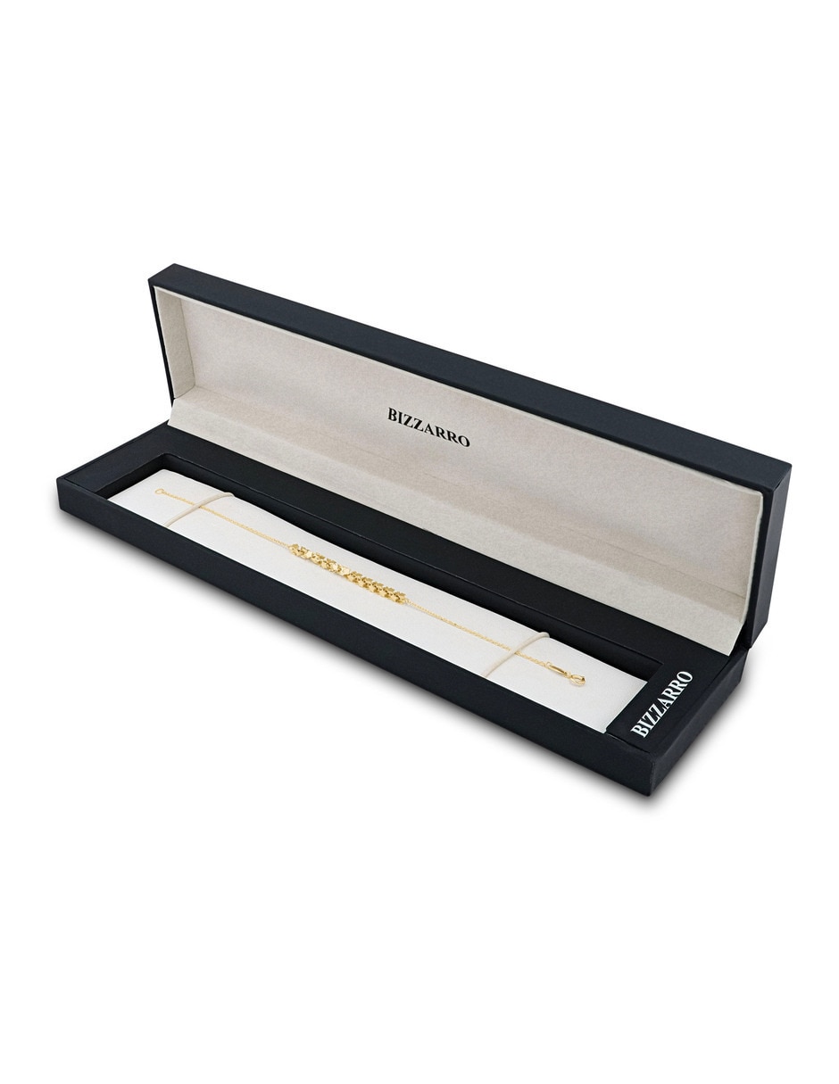 Pulsera Joyerias Bizzarro de oro amarillo 14 k con acabado brillante