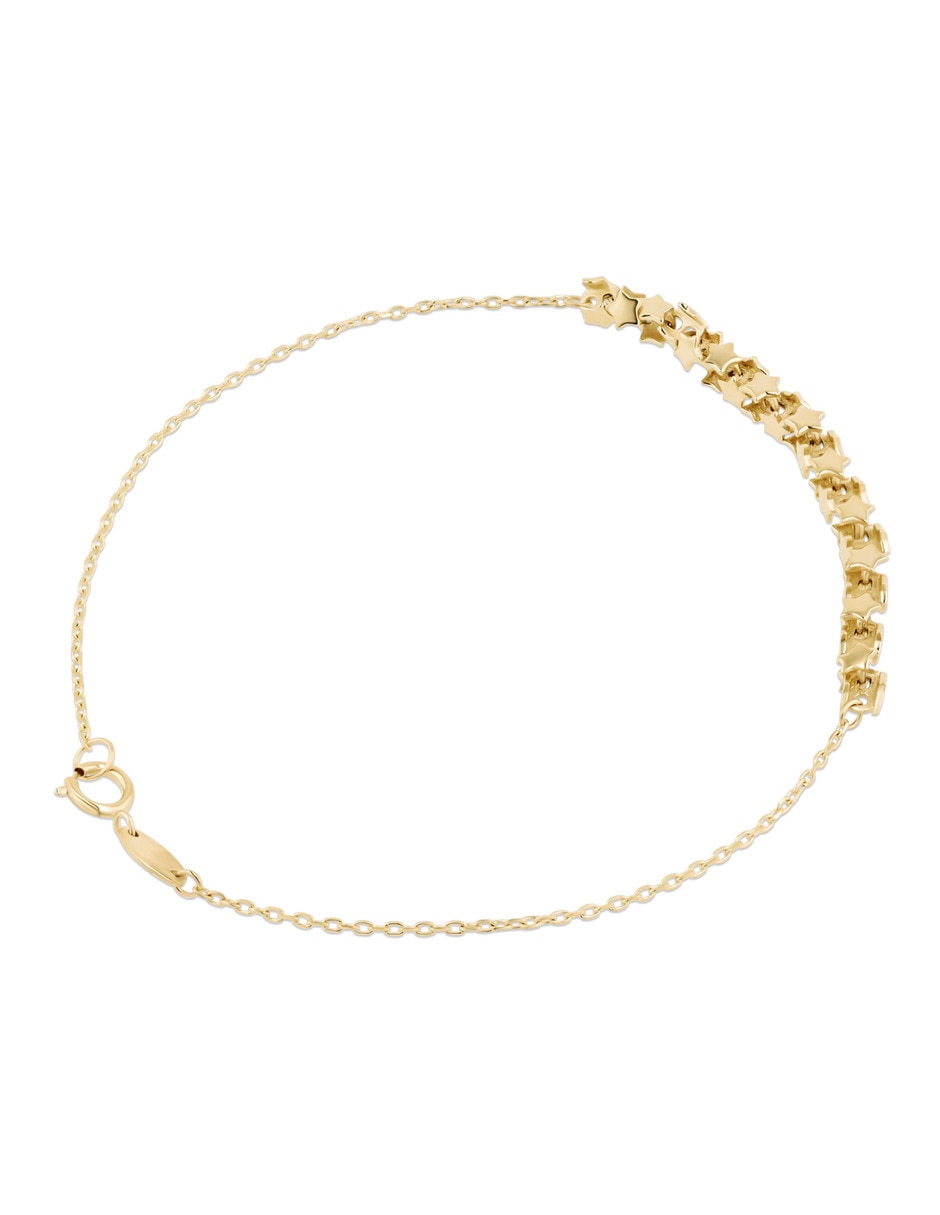 Pulsera Joyerias Bizzarro de oro amarillo 14 k con acabado brillante