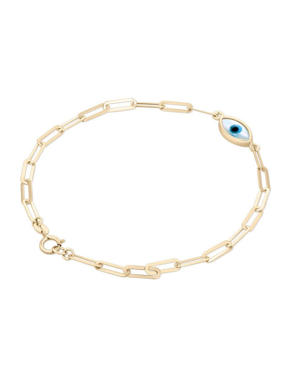 Pulsera de oro amarillo 14 K acabado brillante 2