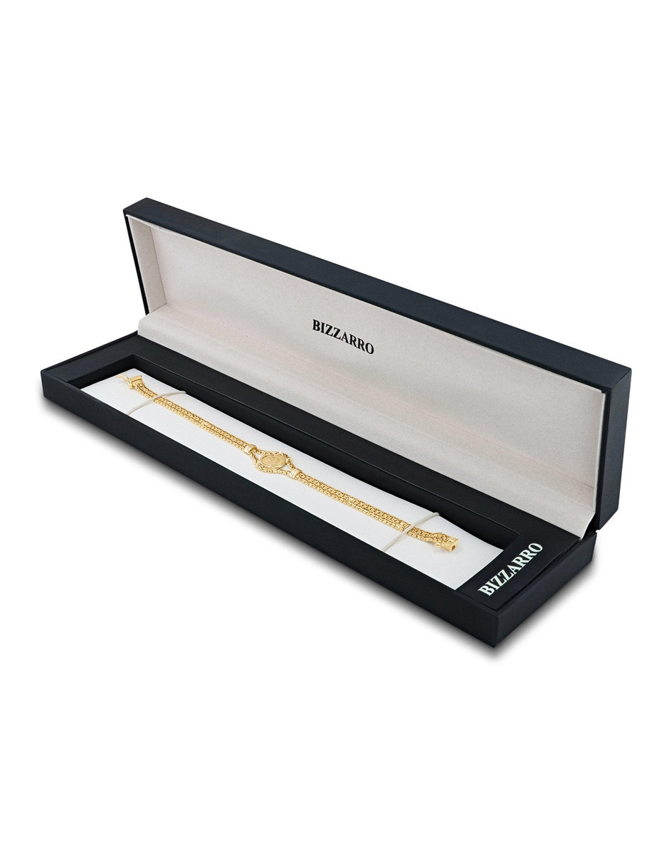 Pulsera Joyerias Bizzarro de oro amarillo 14 k con acabado brillante