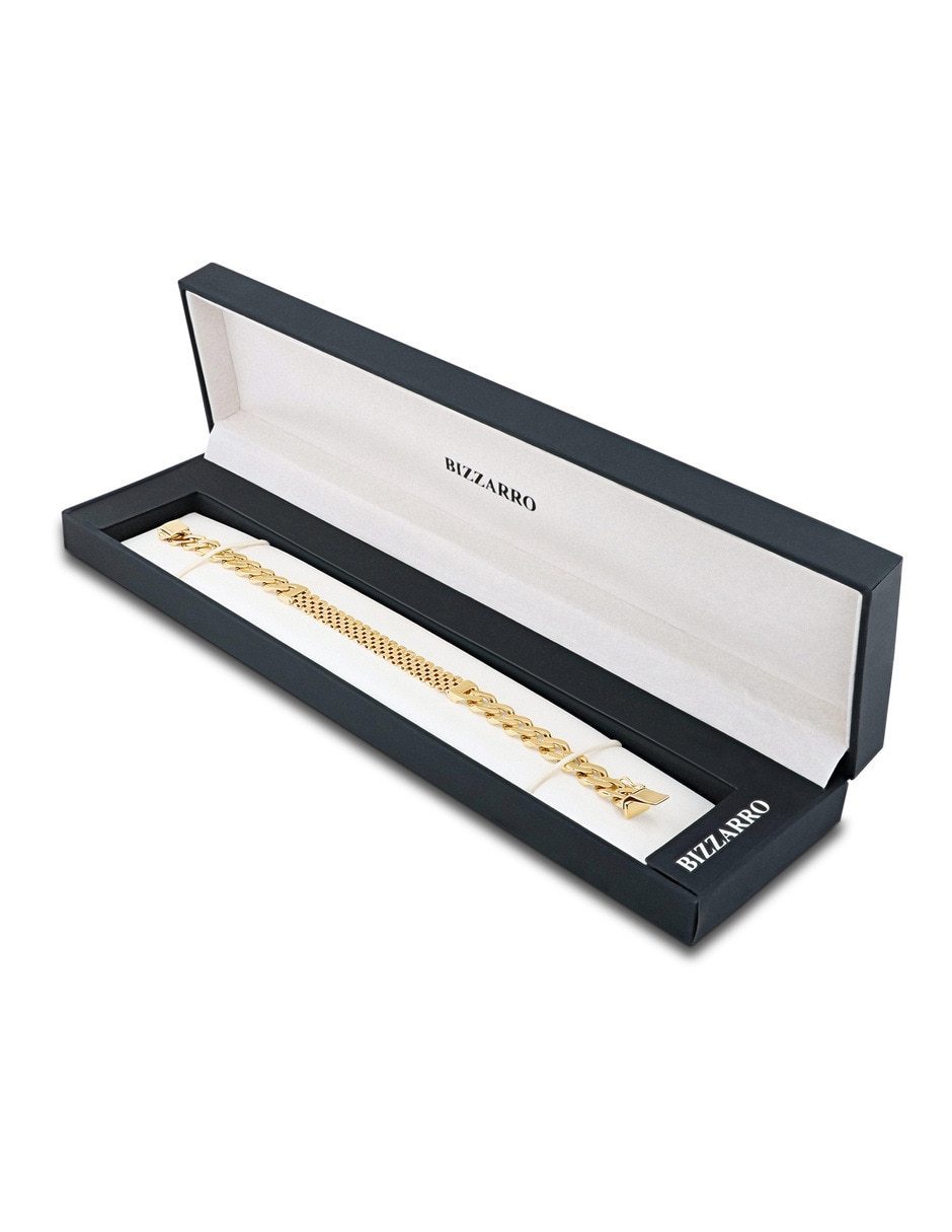 Pulsera Joyerias Bizzarro de oro amarillo 14 k con acabado brillante