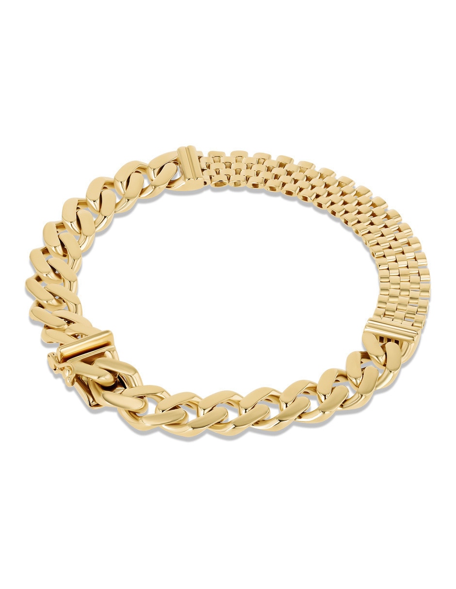 Pulsera Joyerias Bizzarro de oro amarillo 14 k con acabado brillante