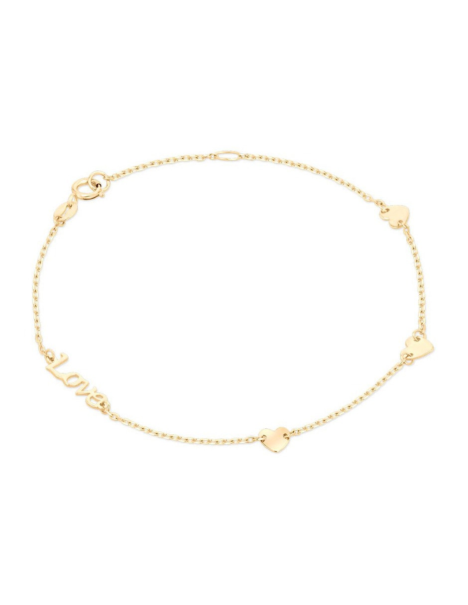 Pulsera de oro amarillo 14 K acabado brillante 2