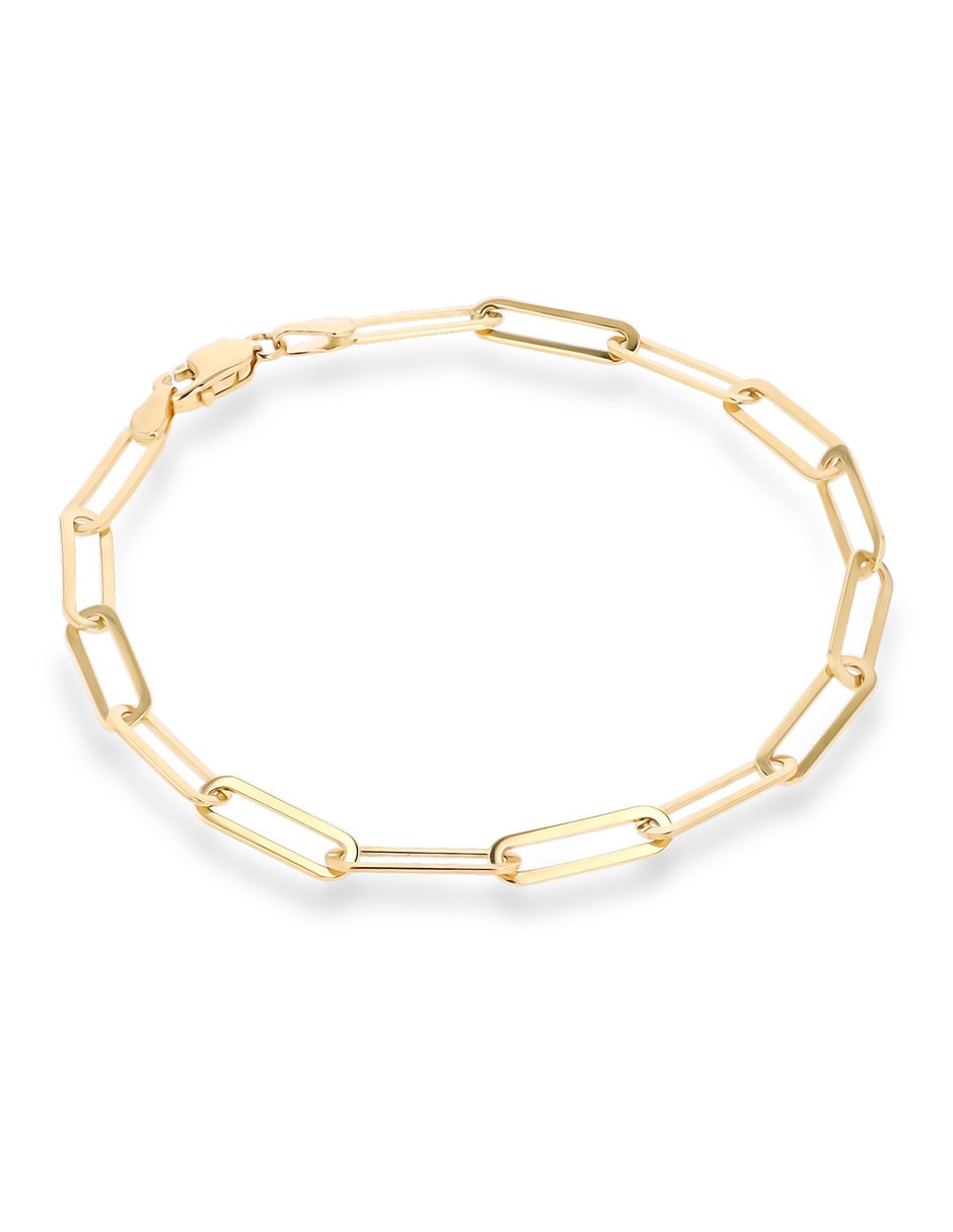 Pulsera de oro amarillo 14 K acabado brillante 4