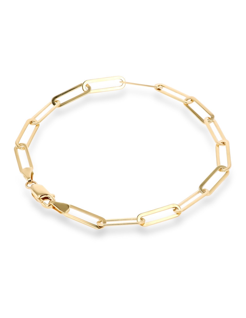 Pulsera de oro amarillo 14 K acabado brillante 2
