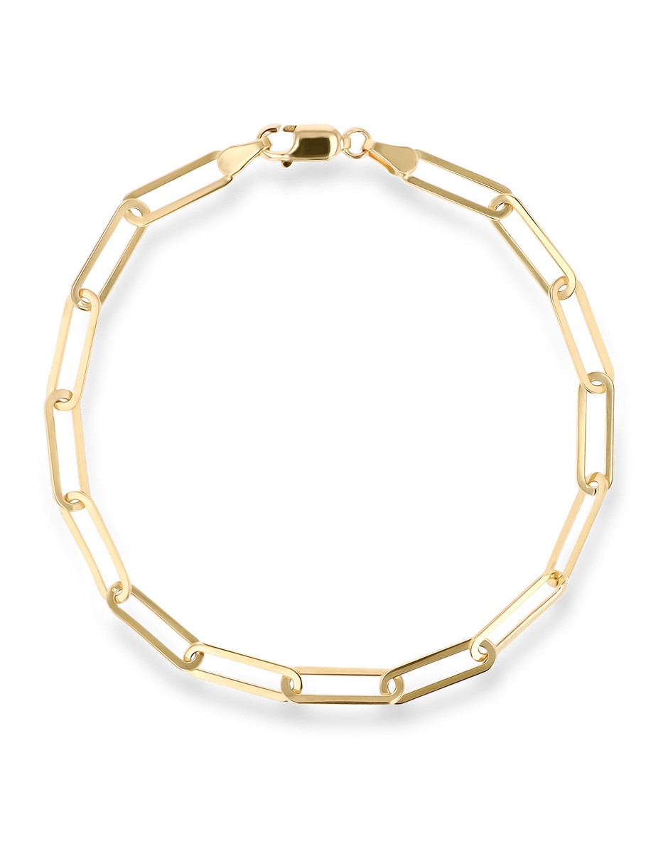 Pulsera de oro amarillo 14 K acabado brillante Pulsera de oro amarillo 14 K acabado brillante