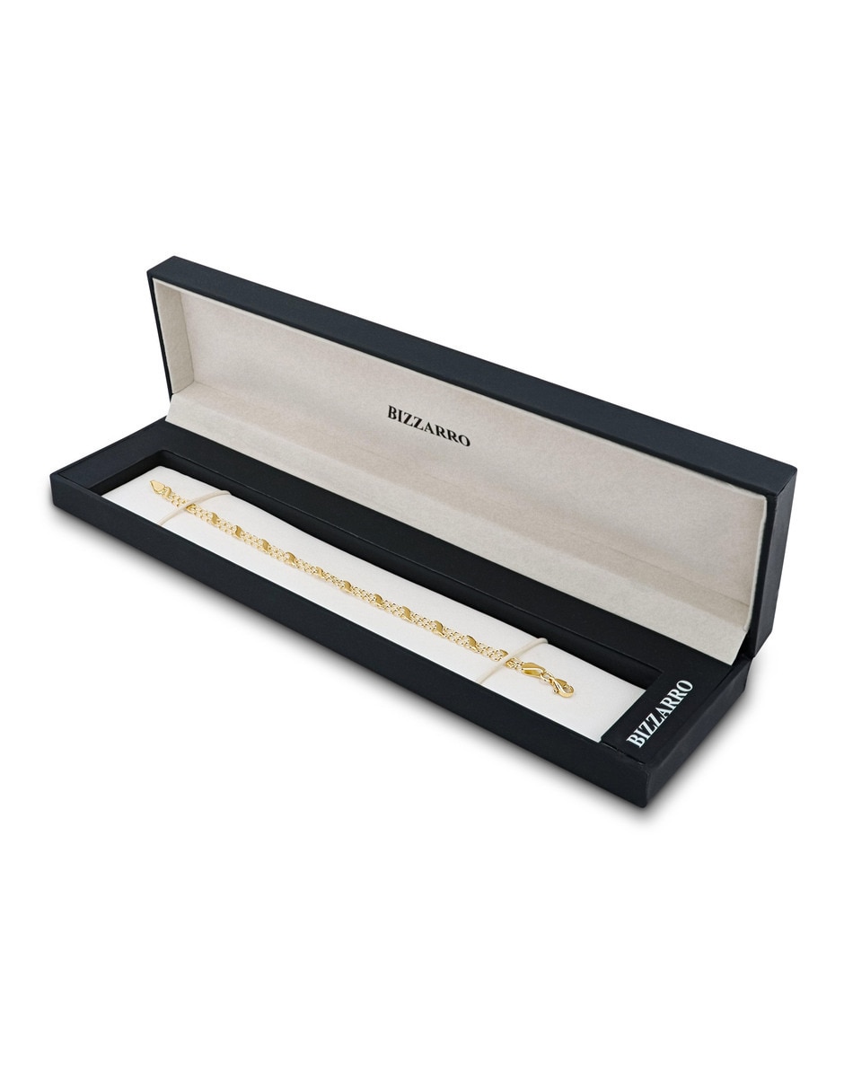 Pulsera Joyerias Bizzarro de oro amarillo 14 k con acabado brillante