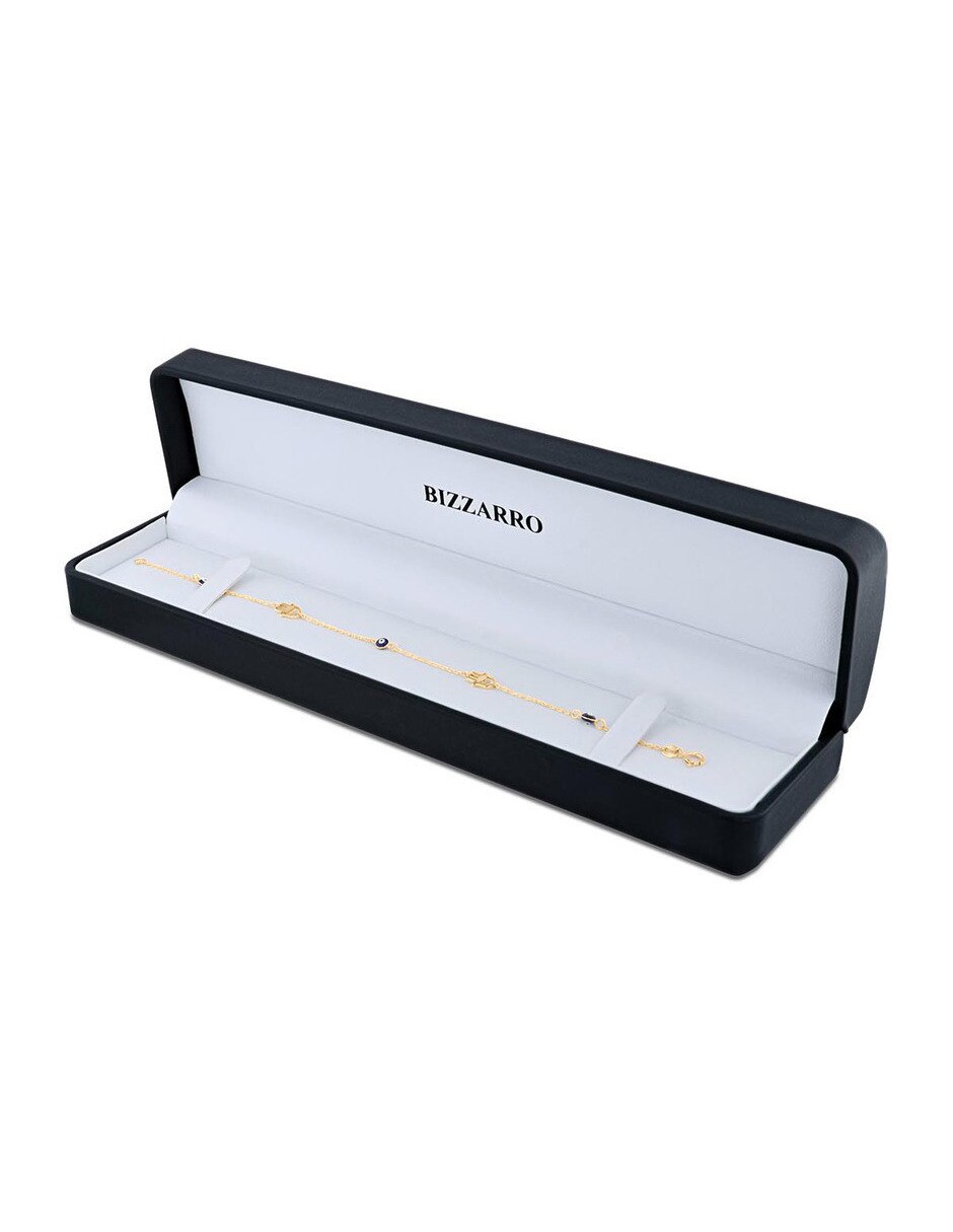 Pulsera de oro amarillo 14 K acabado brillante 3