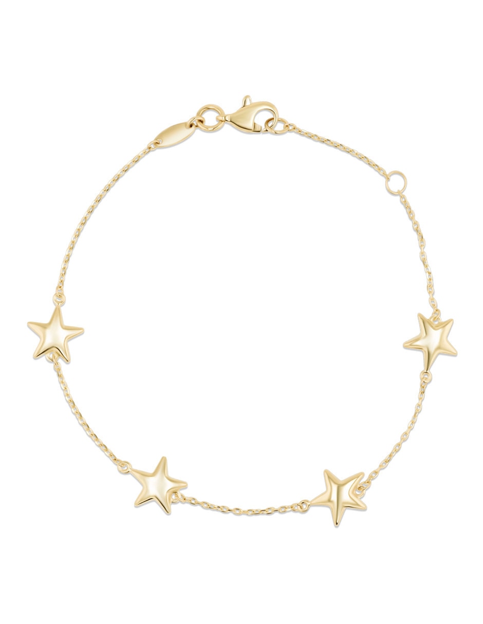 Pulsera Joyerias Bizzarro de oro amarillo 14 k con acabado brillante