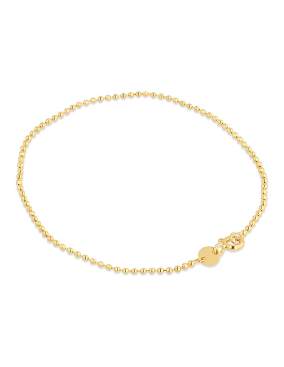Pulsera de Oro 14 k con acabado brillante 5