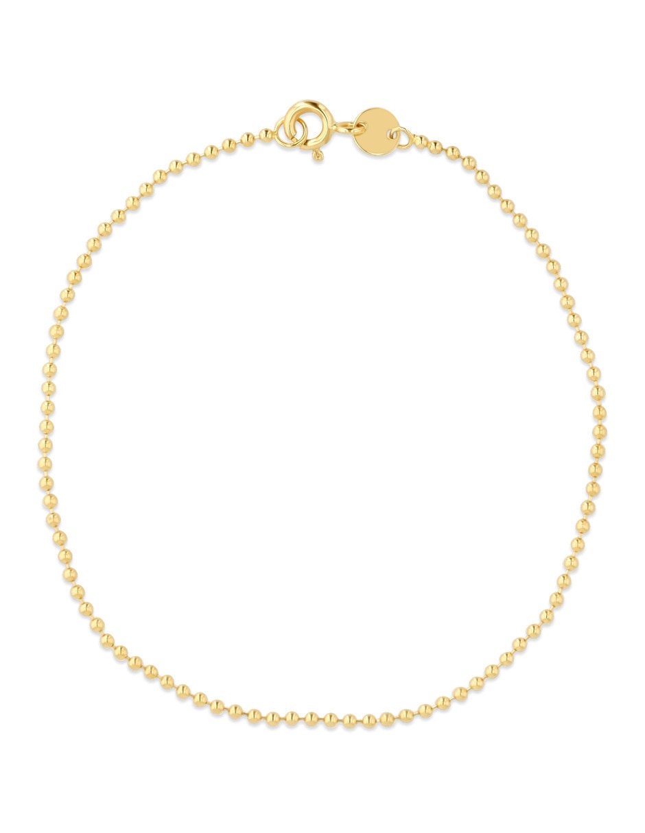 Pulsera de Oro 14 k con acabado brillante Pulsera de Oro 14 k con acabado brillante