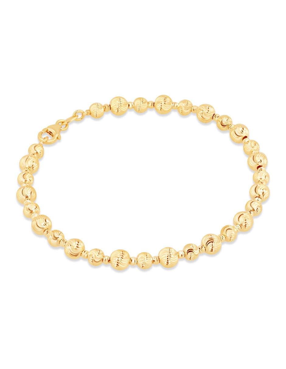 Pulsera Joyerias Bizzarro de oro amarillo 14 k con acabado brillante