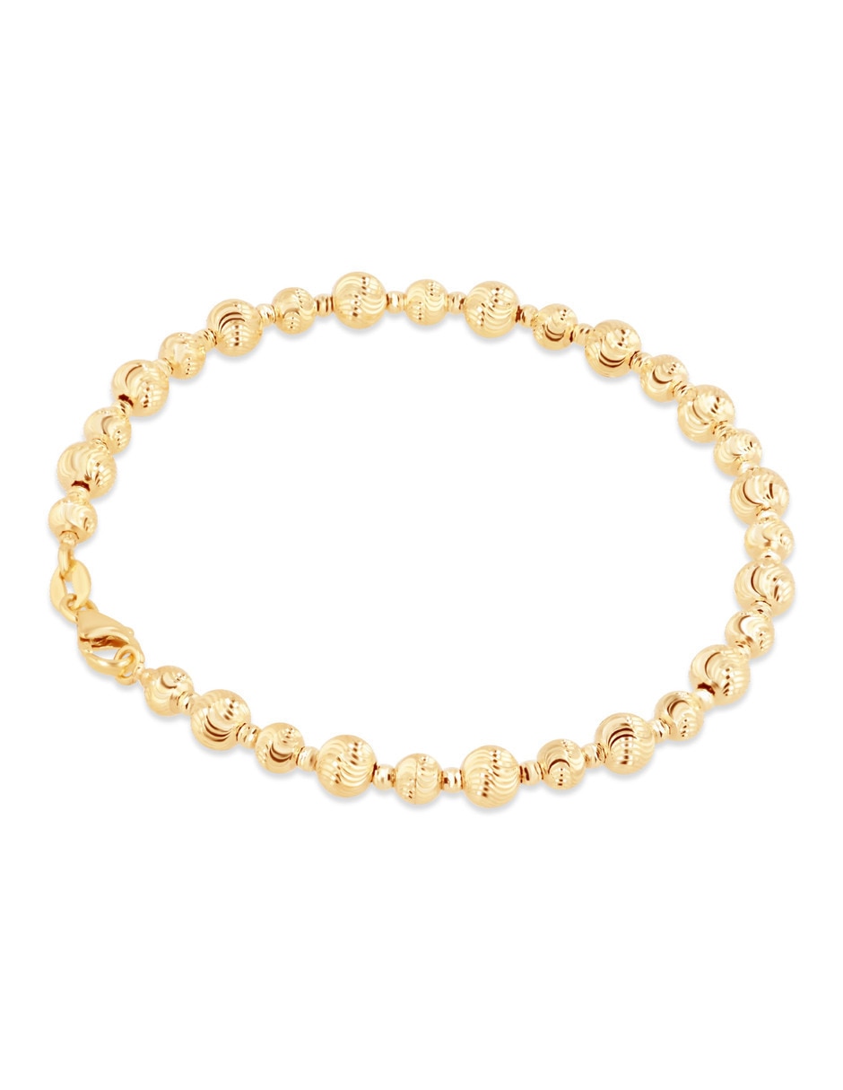 Pulsera Joyerias Bizzarro de oro amarillo 14 k con acabado brillante