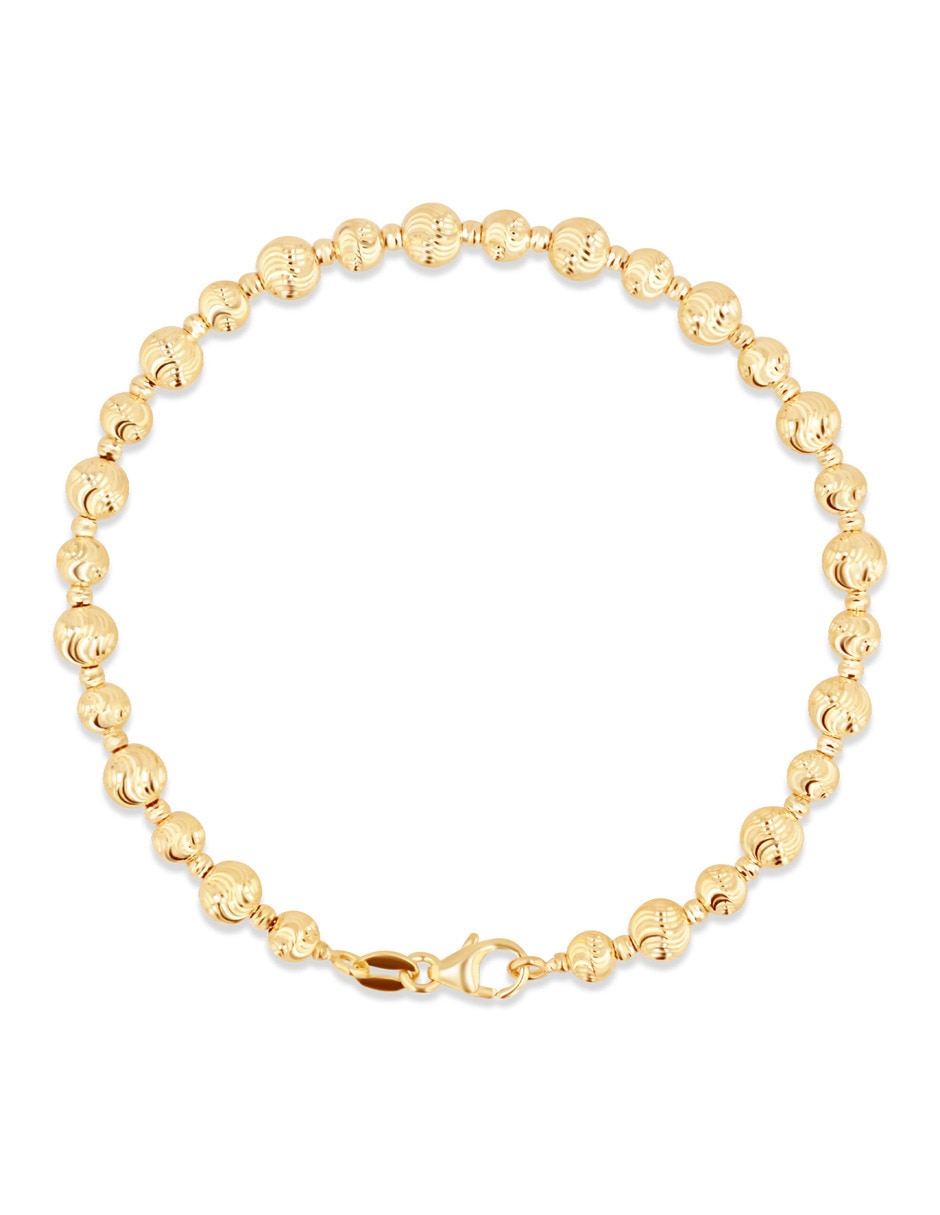 Pulsera Joyerias Bizzarro de oro amarillo 14 k con acabado brillante
