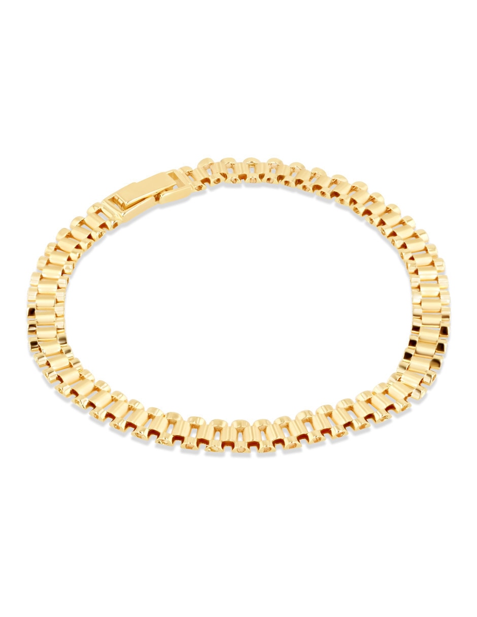 Pulsera Joyerias Bizzarro de oro amarillo 14 k con acabado brillante