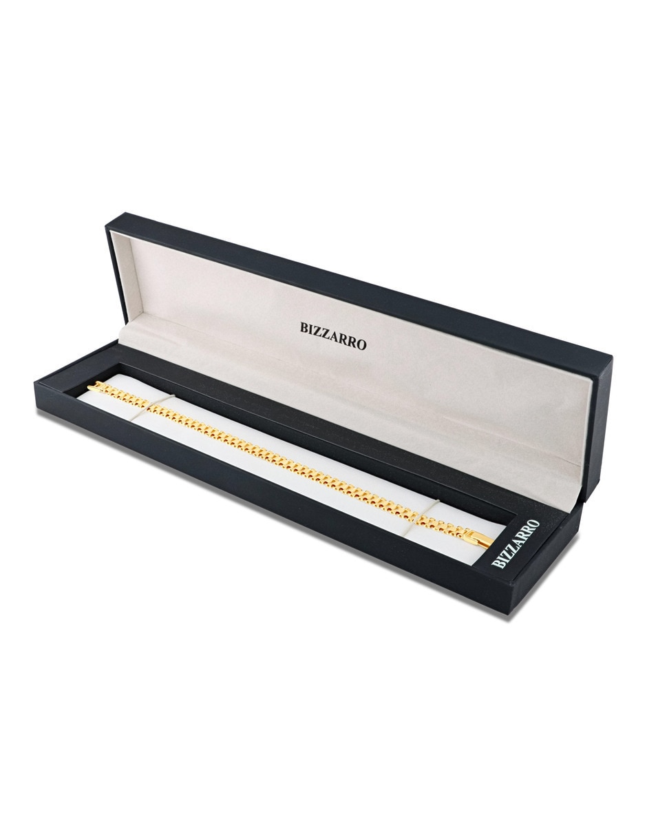 Pulsera Joyerias Bizzarro de oro amarillo 14 k con acabado brillante