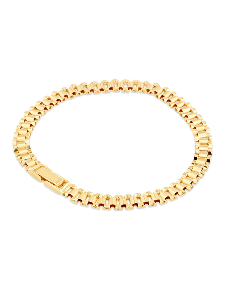 Pulsera Joyerias Bizzarro de oro amarillo 14 k con acabado brillante