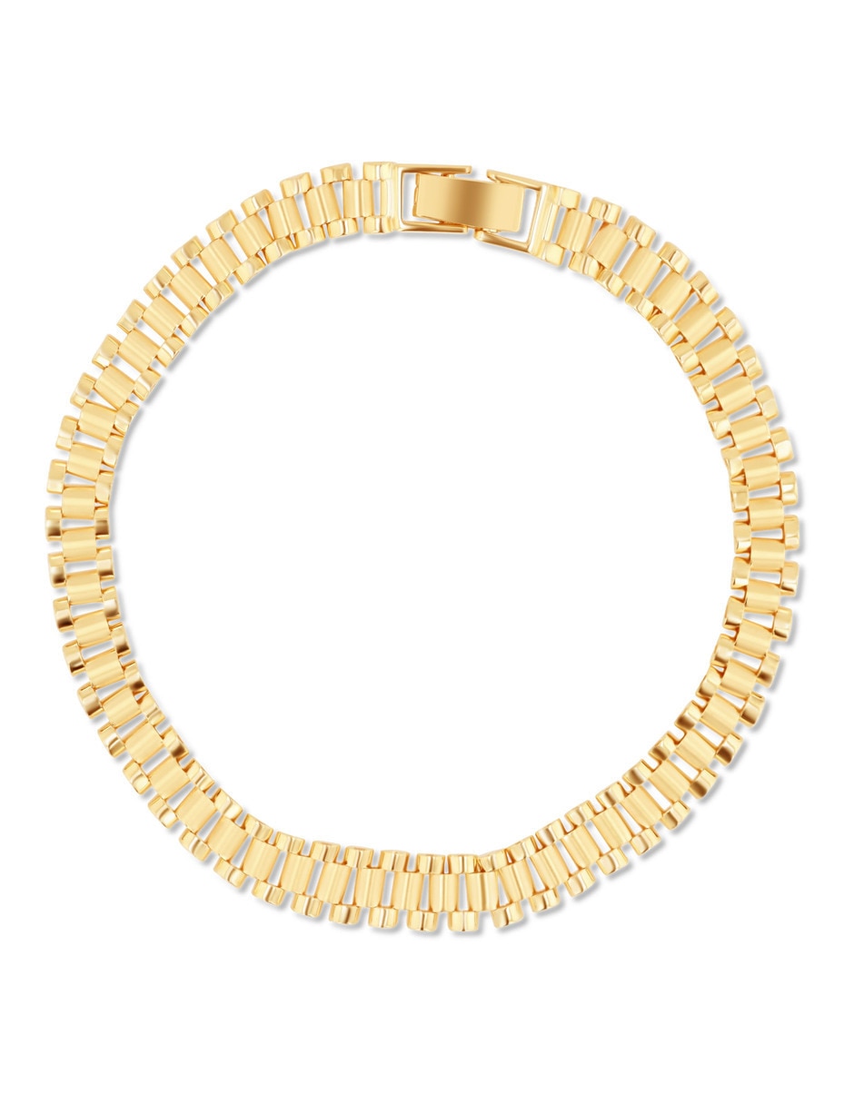 Pulsera Joyerias Bizzarro de oro amarillo 14 k con acabado brillante