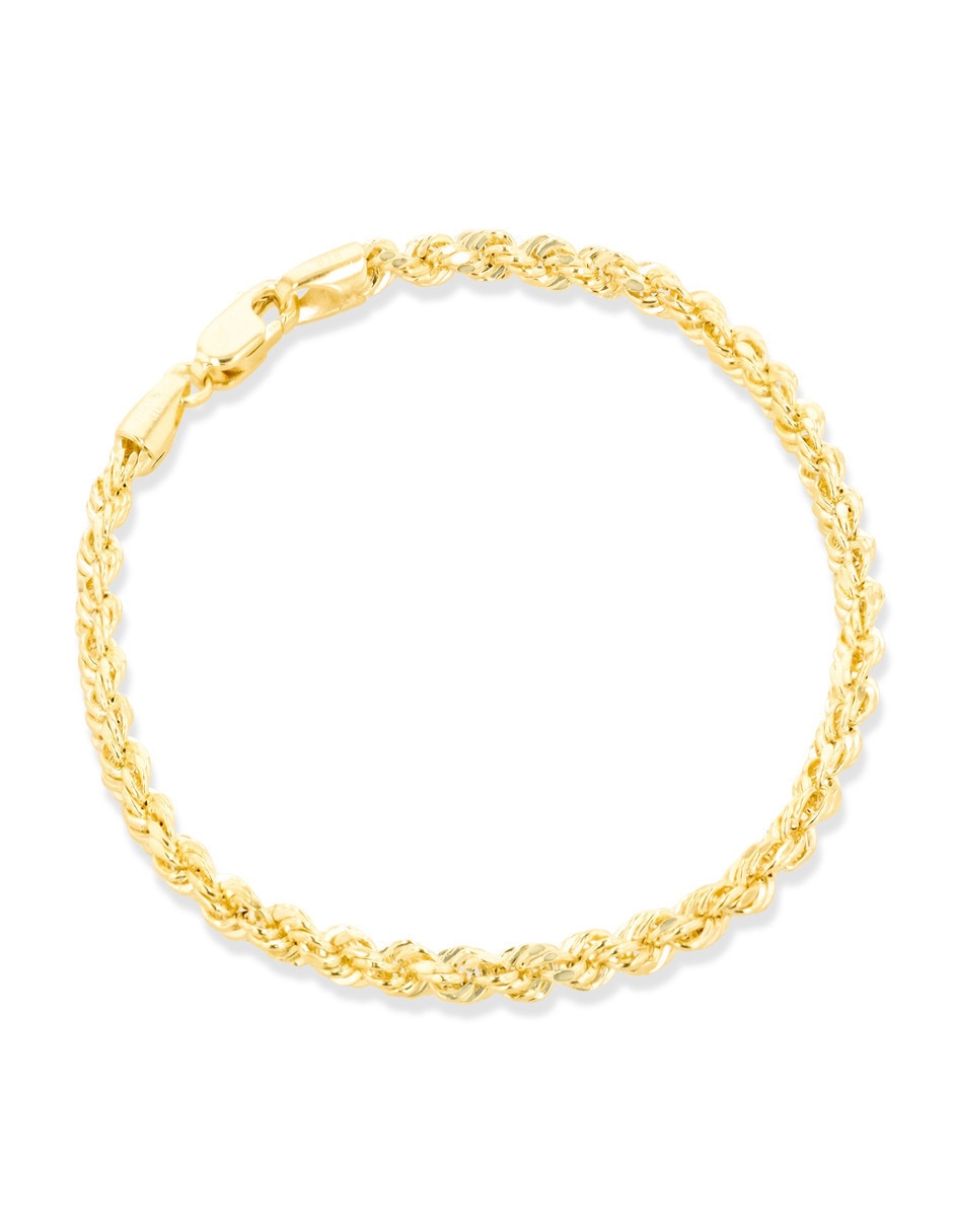 Pulsera Joyerias Bizzarro de oro amarillo 14 k con acabado brillante