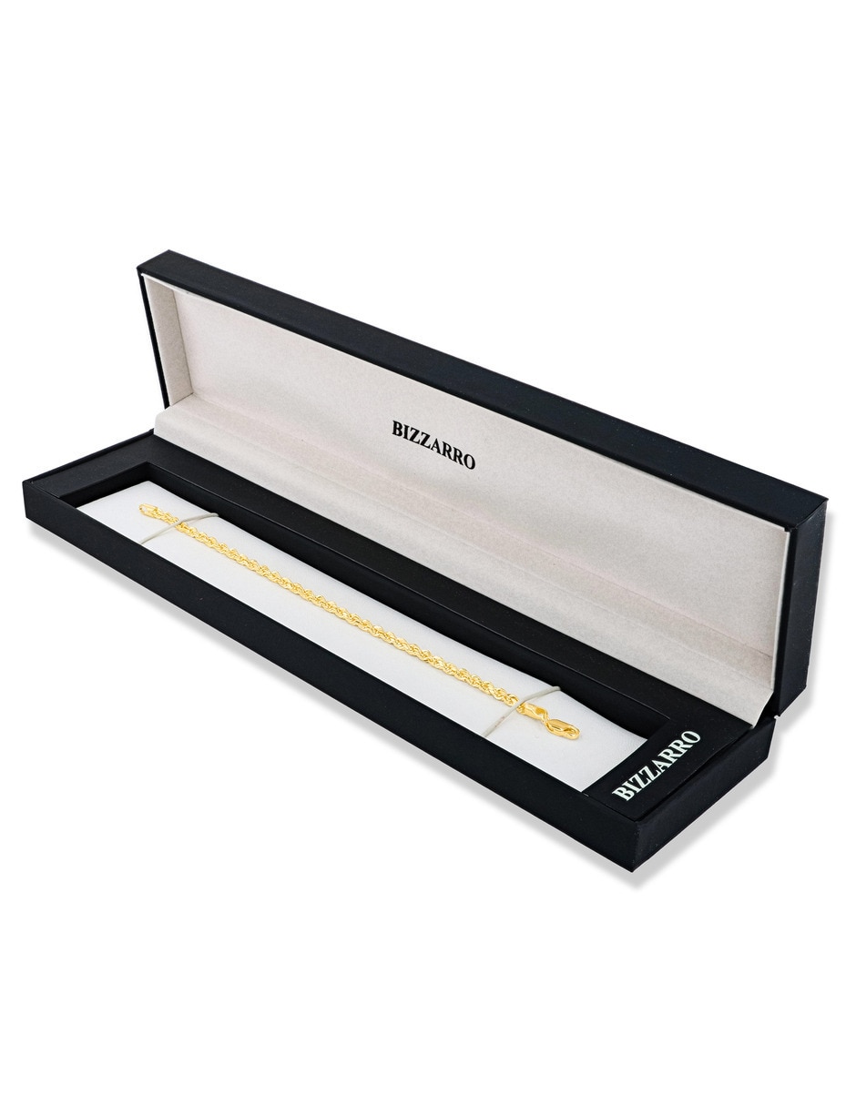 Pulsera Joyerias Bizzarro de oro amarillo 14 k con acabado brillante
