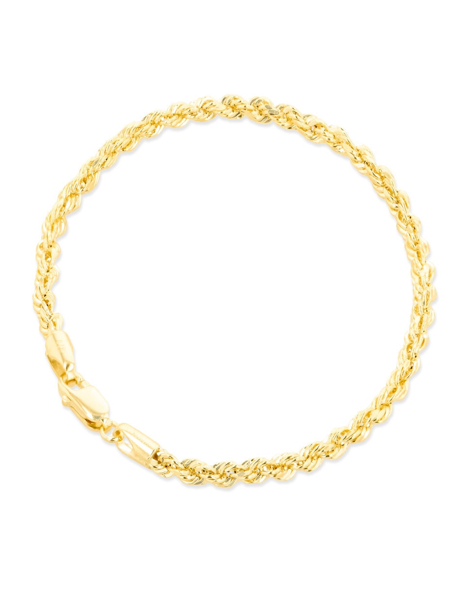 Pulsera Joyerias Bizzarro de oro amarillo 14 k con acabado brillante