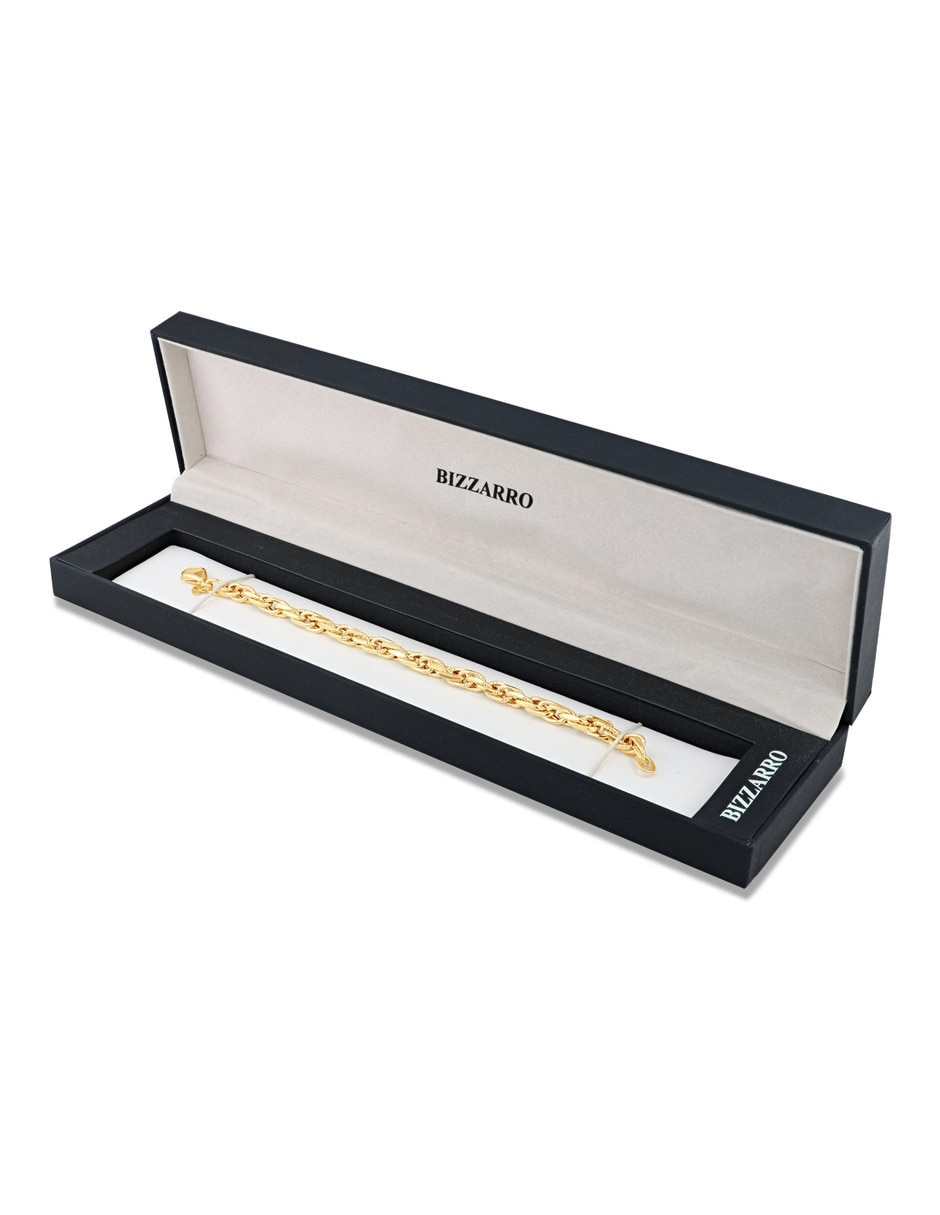 Pulsera Joyerias Bizzarro de oro amarillo 14 k con acabado brillante