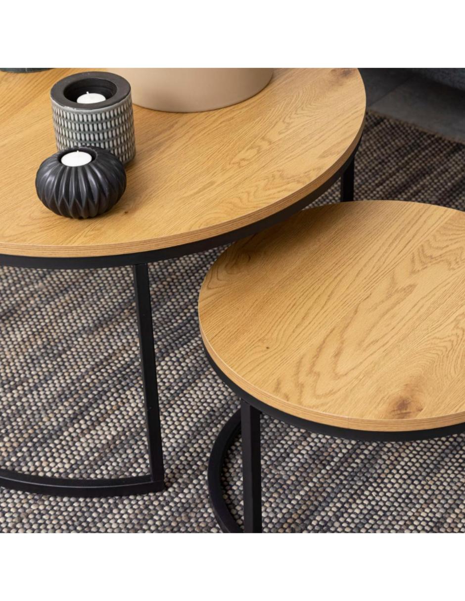 Mesa de centroanidadas spiro form design de melamina