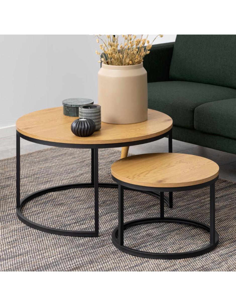 Mesa de centroanidadas spiro form design de melamina