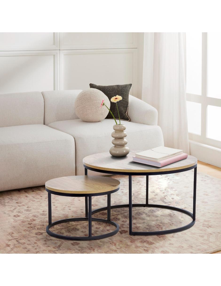 Mesa de centroanidadas spiro form design de melamina