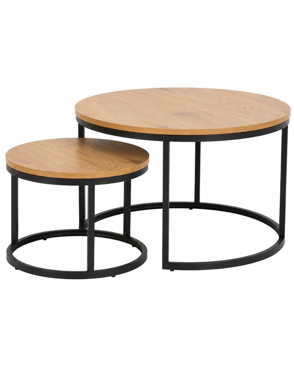 Mesa de centroanidadas spiro de melamina