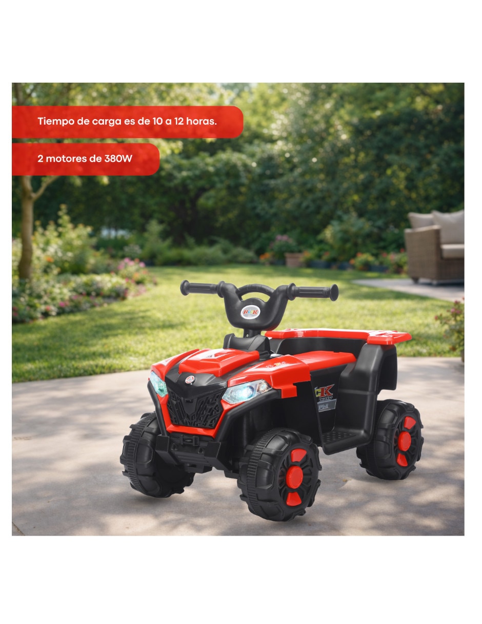 Cuatrimoto eléctrica para niños Bdm803 batería 6v 5