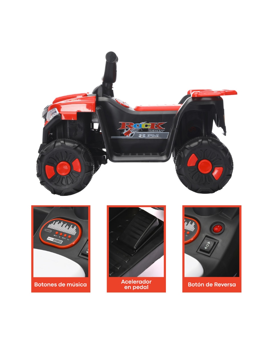 Cuatrimoto eléctrica para niños Bdm803 batería 6v 4
