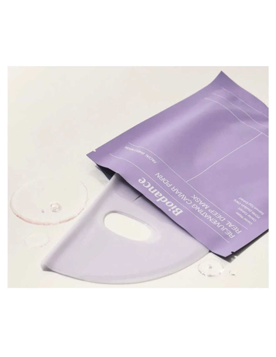 Mascarilla facial mascarilla rejuvenecedora de caviar Pdrn Real Deep para antiedad Biodance