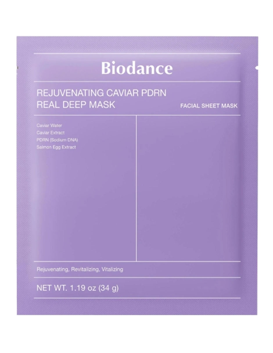 Mascarilla facial mascarilla rejuvenecedora de caviar Pdrn Real Deep para antiedad Biodance