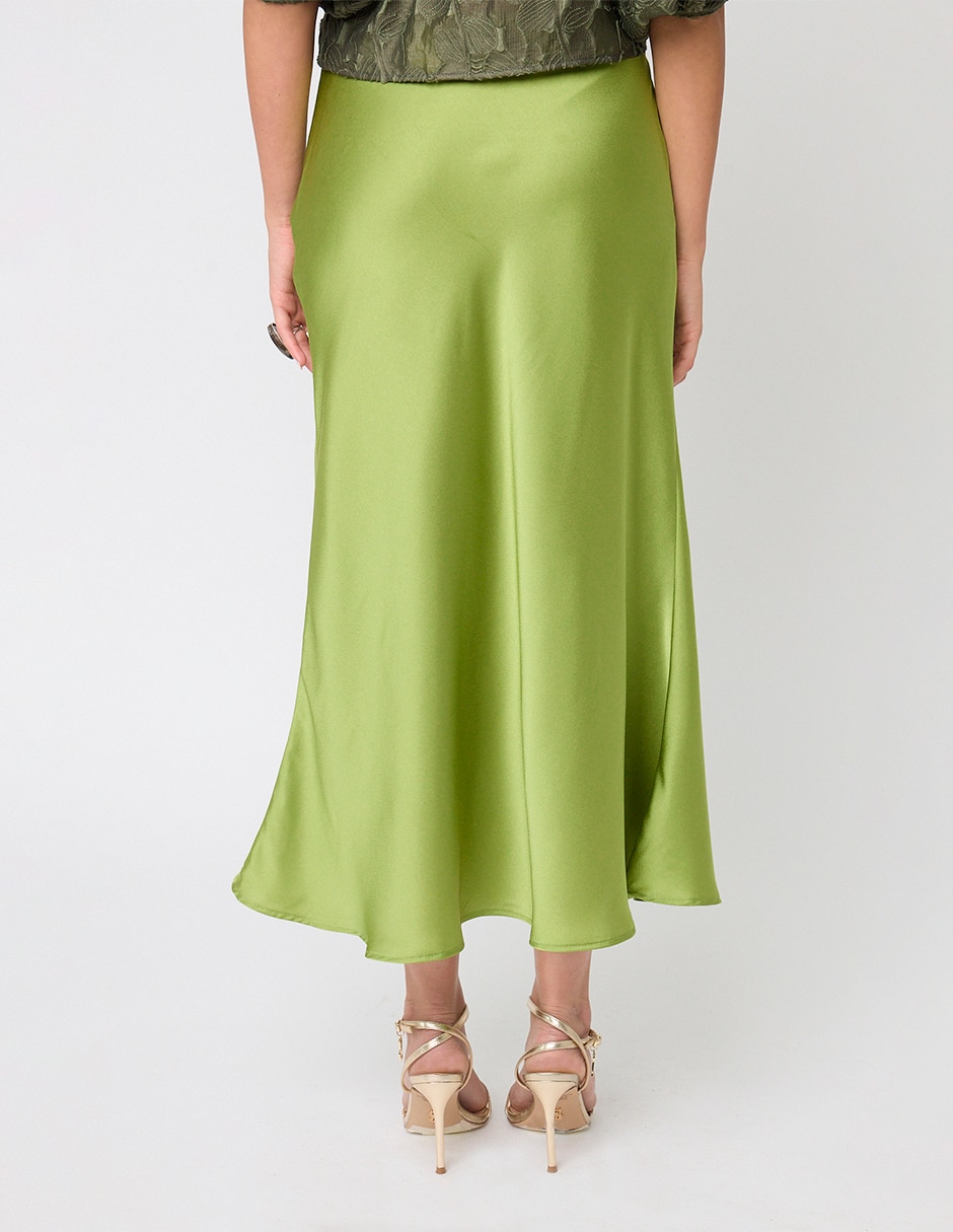 Falda midi Linea Pura a la cintura