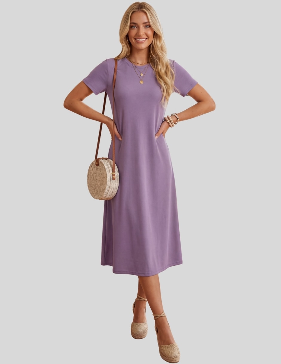 Vestido midi casual para mujer 6