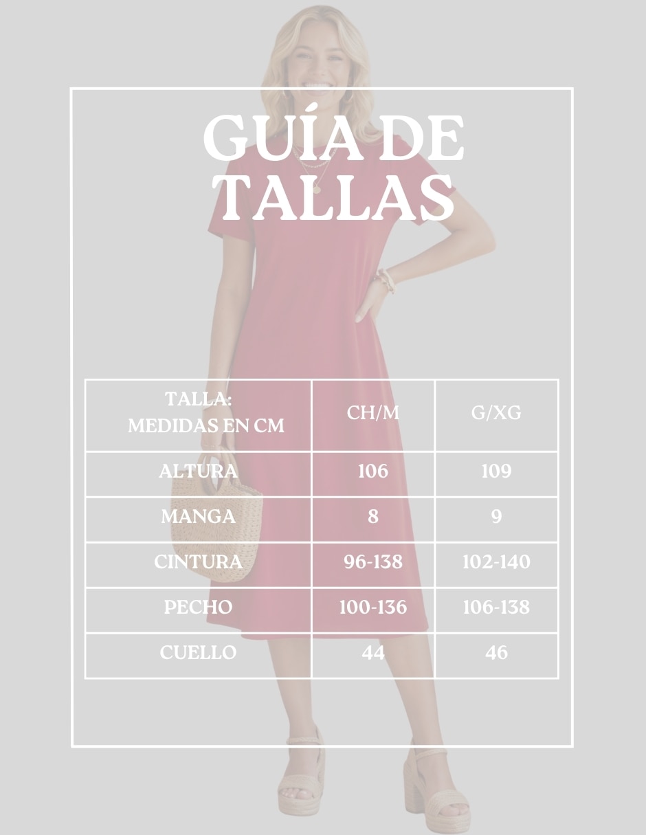 Vestido midi casual para mujer 4