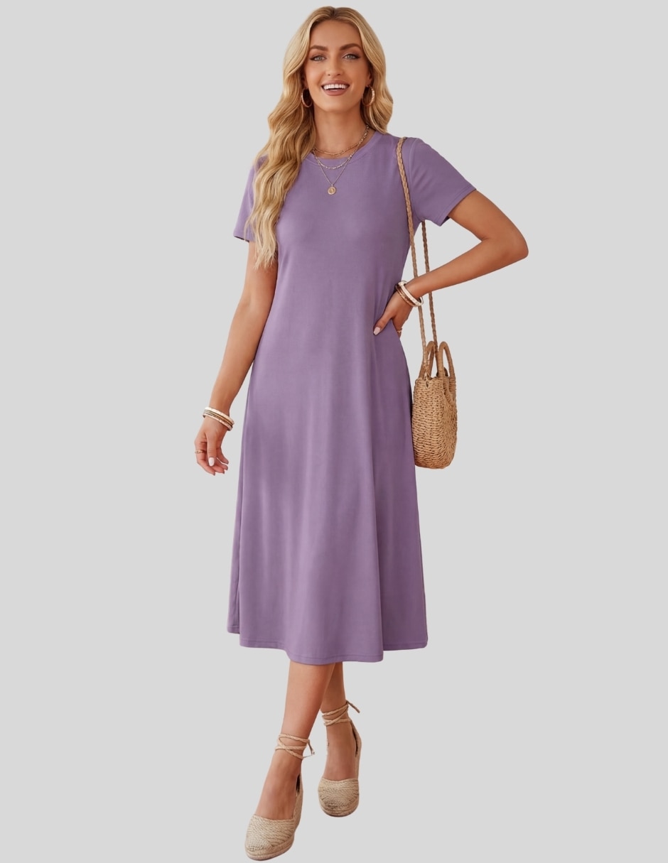 Vestido midi casual para mujer 1