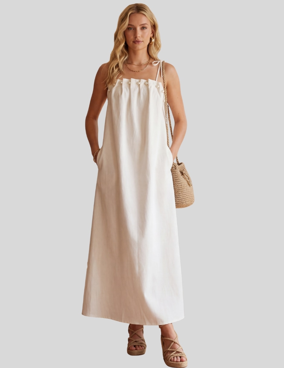 Vestido largo formal Malabis para mujer
