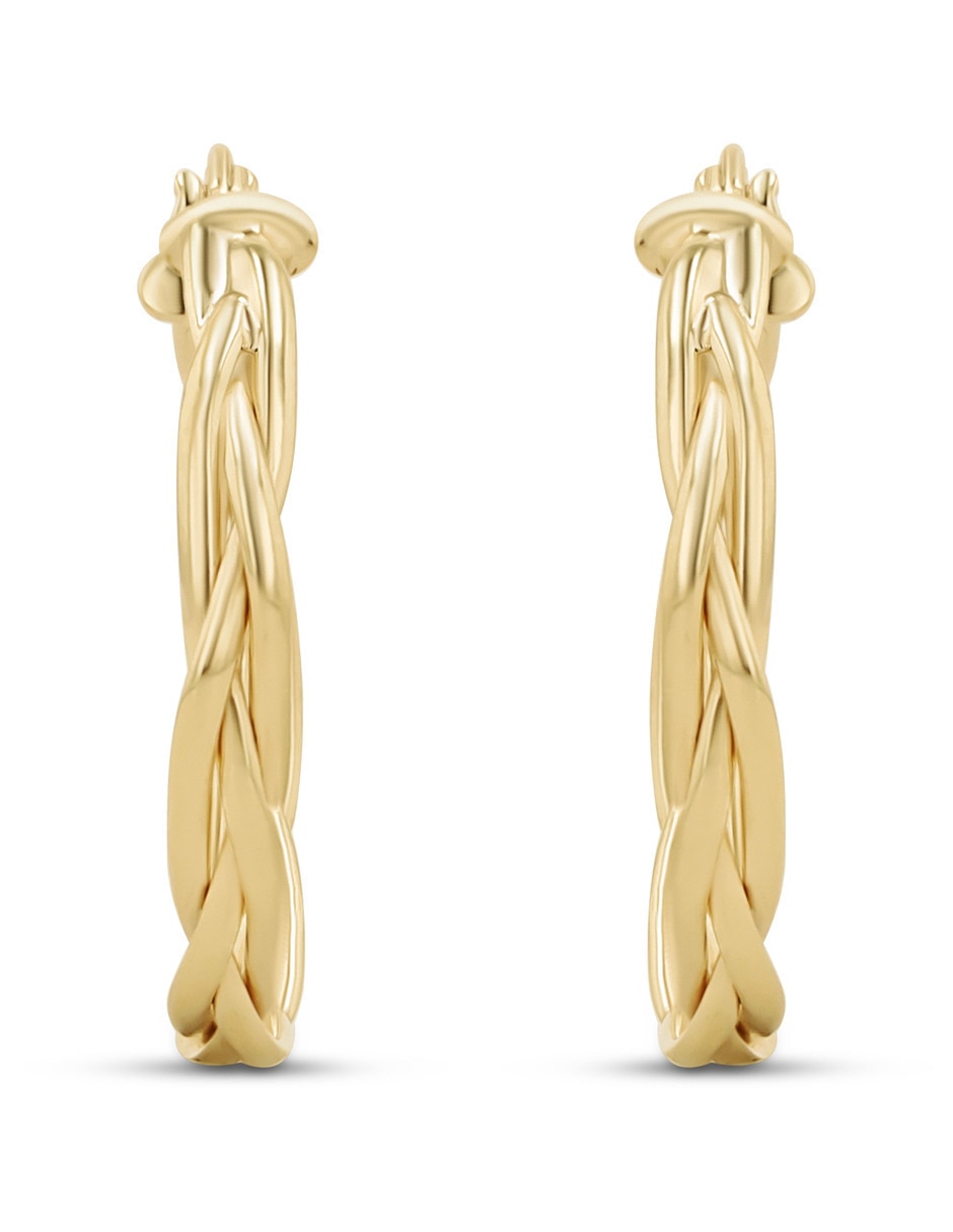 Arracadas de plata vermeil p 925 con acabado baño de oro Arracadas de plata vermeil p 925 con acabado baño de oro