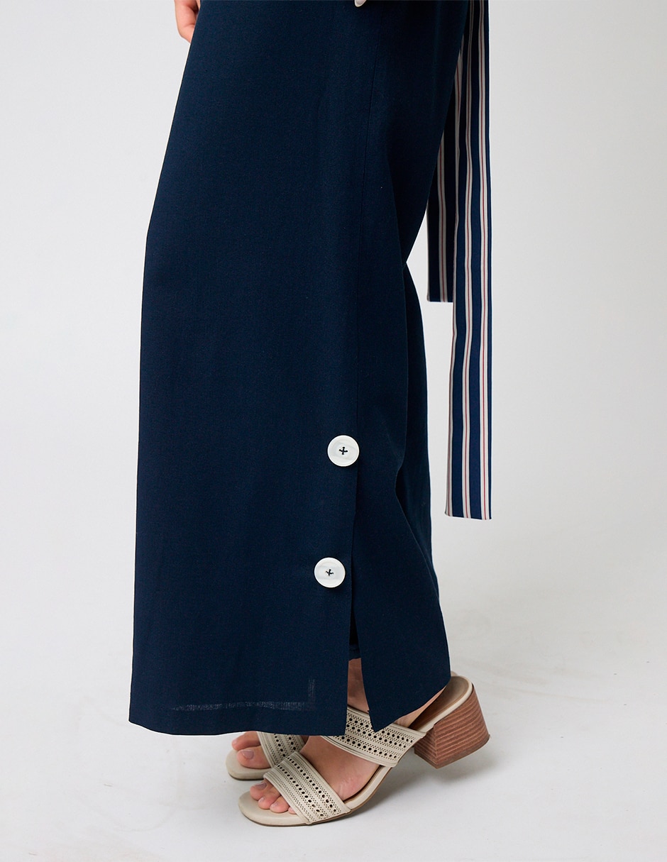 Pantalón de vestir Linea Pura recto para mujer