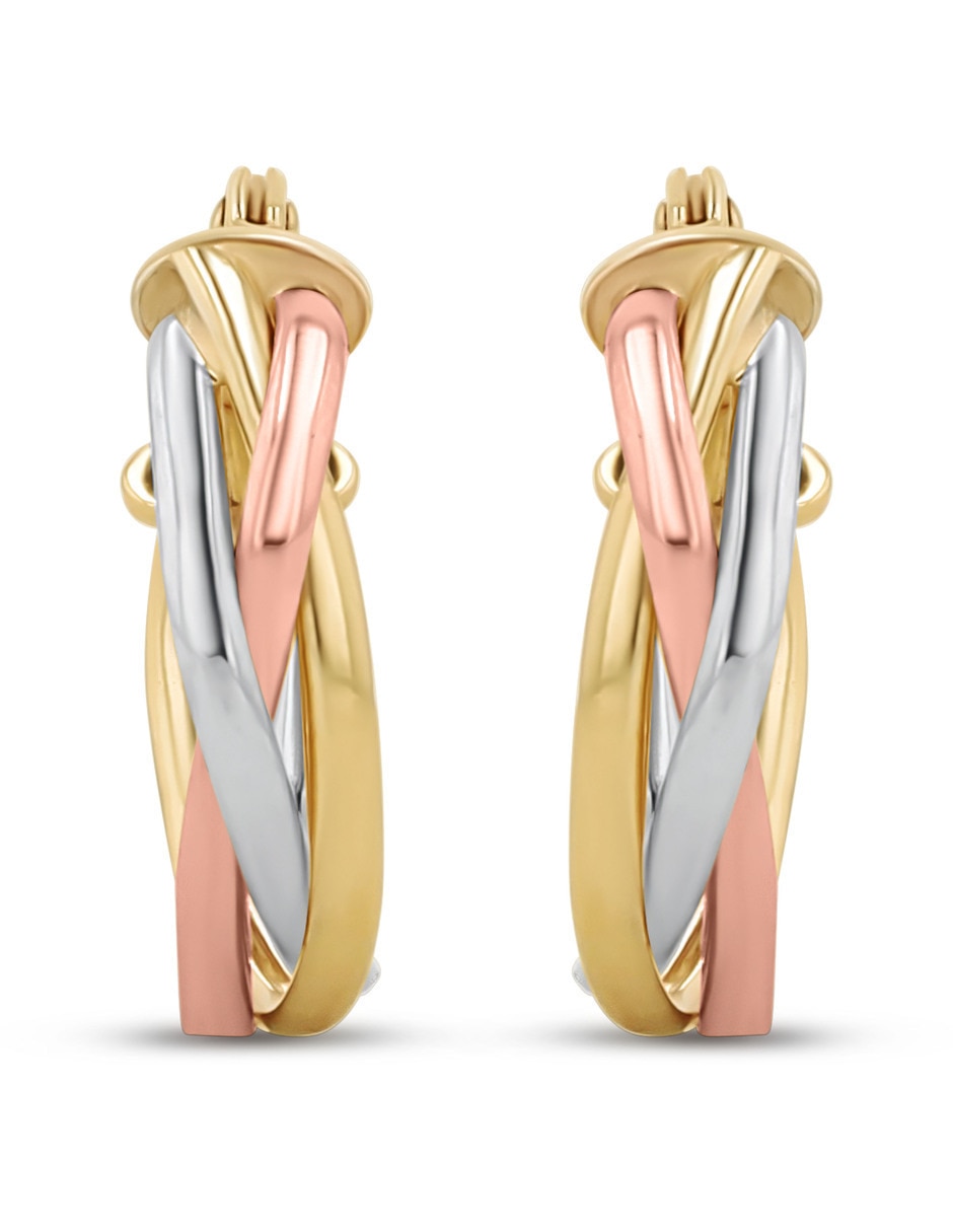 Arracadas de plata vermeil p 925 con acabado baño de oro Arracadas de plata vermeil p 925 con acabado baño de oro