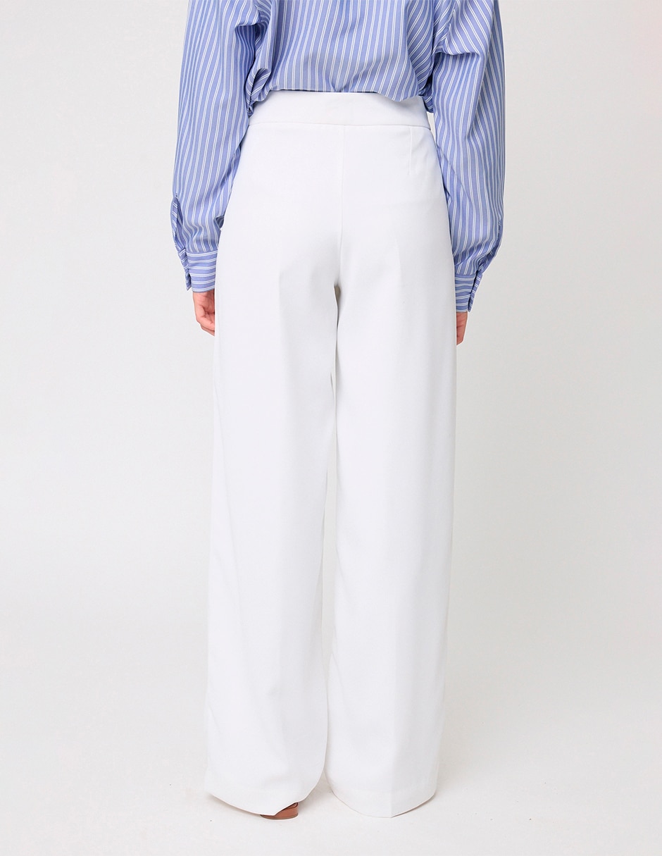 Pantalón de vestir Linea Pura recto para mujer