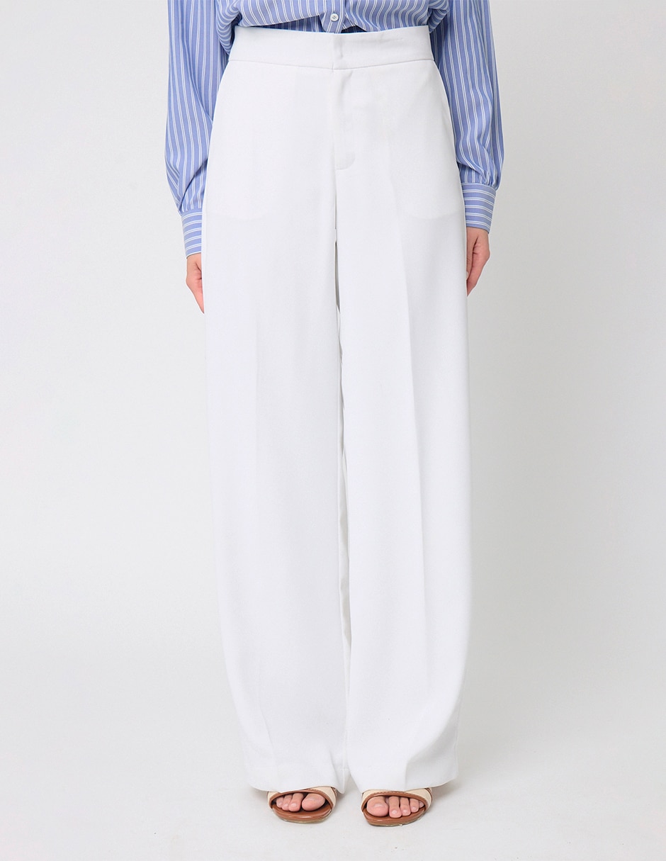 Pantalón de vestir recto para mujer