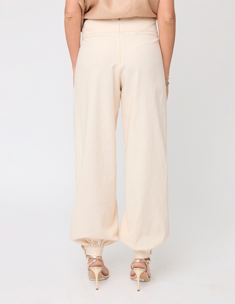 Pantalón relaxed Linea Pura barrel para mujer