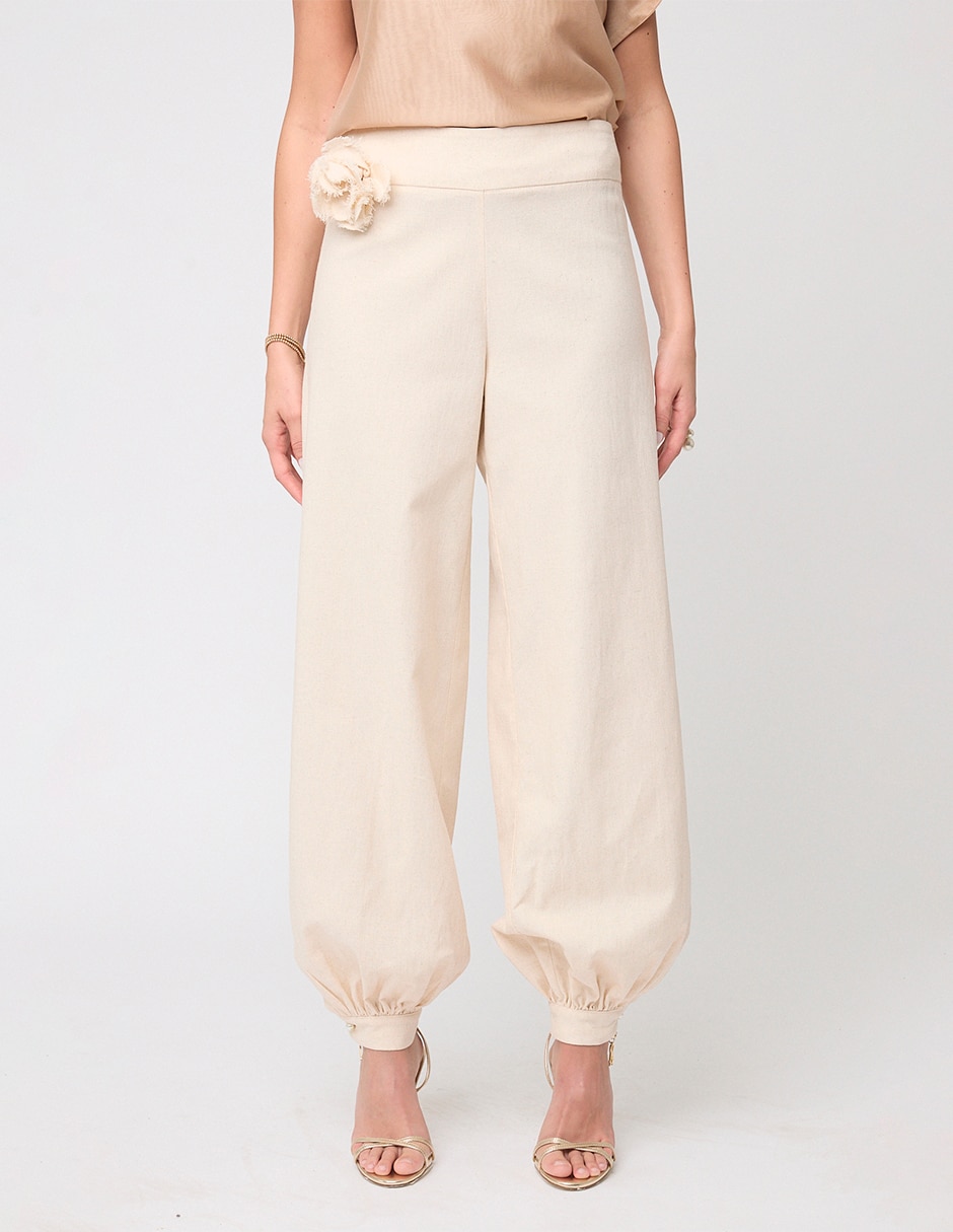 Pantalón relaxed barrel para mujer