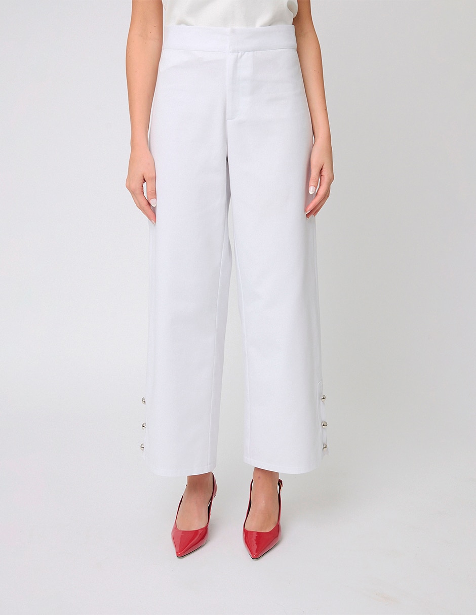 Pantalón de vestir Linea Pura recto para mujer