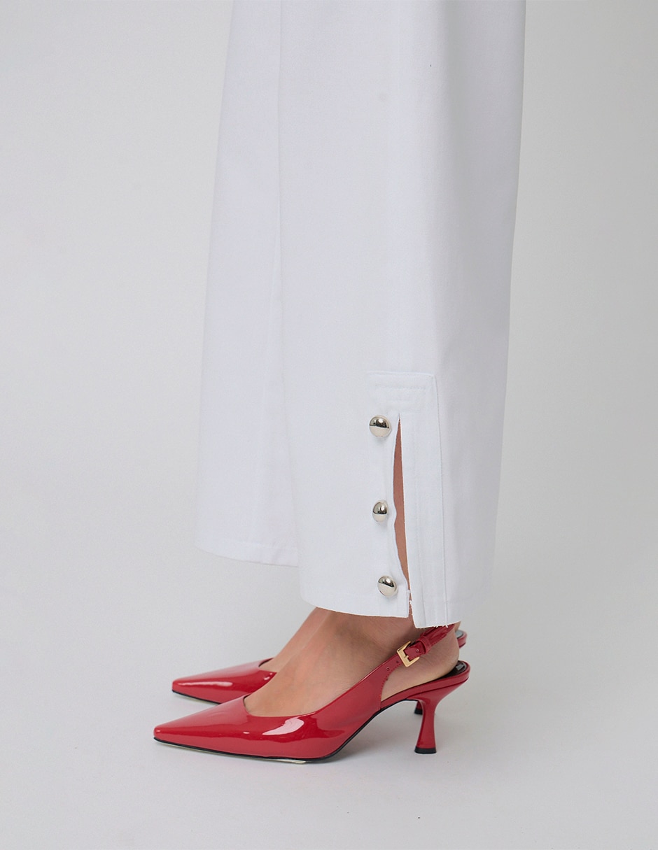 Pantalón de vestir Linea Pura recto para mujer