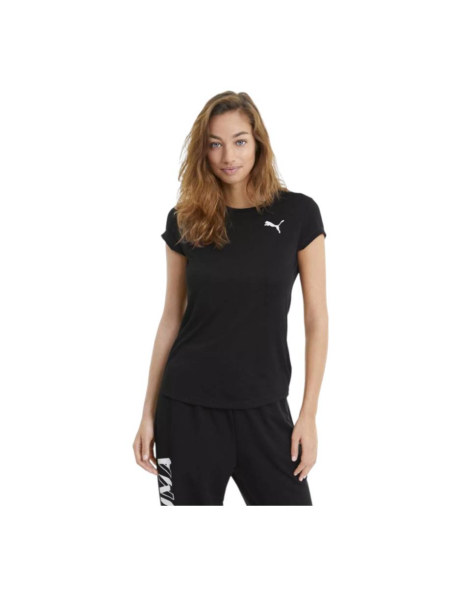 Playera manga corta Puma Active Tee cuello redondo para mujer